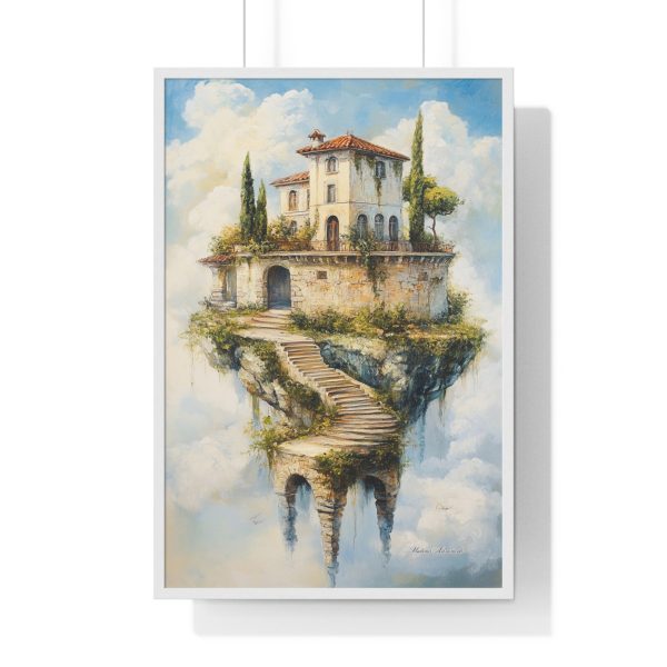 Dreamy Vertical Framed Poster, Fantasy Wall Art, Home Decor, Gift for Art Lovers, Dream House Print - Image 4