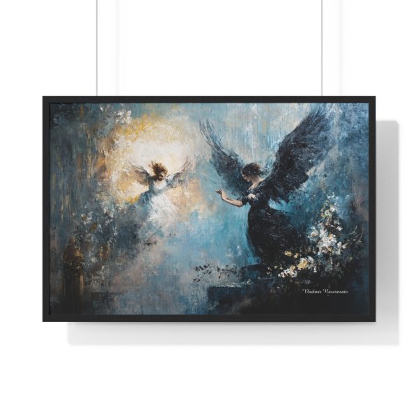 Angelic Serenity Framed Poster - Ethereal Home Decor, Inspirational Wall Art, Gift for Spiritual Occasion, Angel Art, Peaceful Decor - Image 7