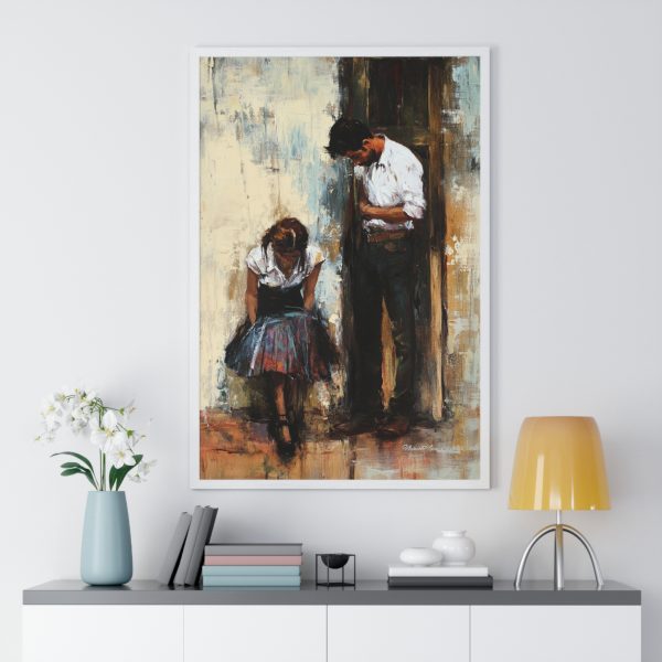 Emotional Vertical Framed Poster - Romantic Wall Art, Elegant Home Decor, Gift for Anniversary, Couples Artwork, Emotional Art Print - Image 5
