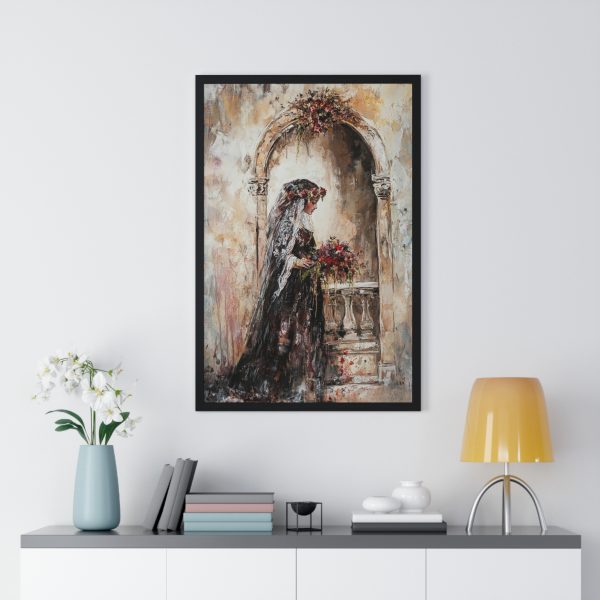Elegant Wedding Vertical Framed Poster, Bridal Art Print, Home Decor, Wall Art, Romantic Gift, Wedding Decor - Image 8