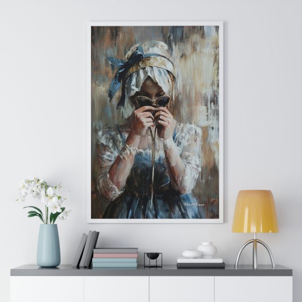 Elegant Vertical Framed Poster, Vintage Art Print, Home Decor, Unique Gift, Wall Art, Art Collectible - Image 5