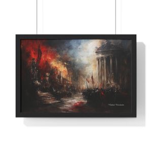 Dramatic Historical Framed Art Print, Wall Decor for Home, Gallery Style Poster, Ideal Gift for Art Lovers, Vintage Aesthetic Decoration