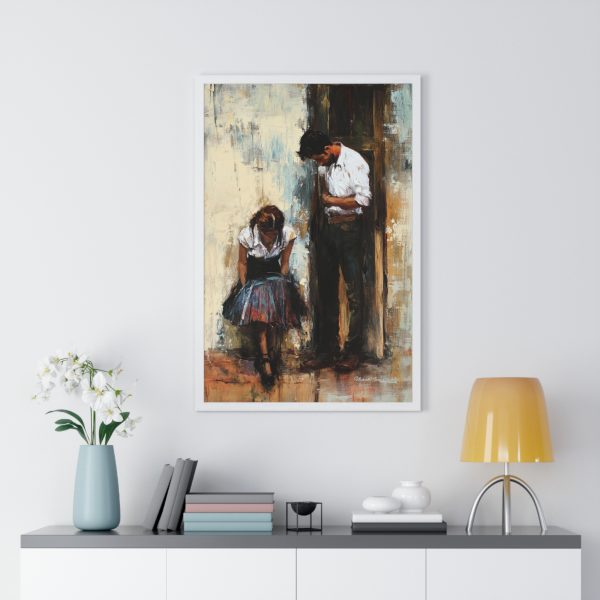 Emotional Vertical Framed Poster - Romantic Wall Art, Elegant Home Decor, Gift for Anniversary, Couples Artwork, Emotional Art Print - Image 11