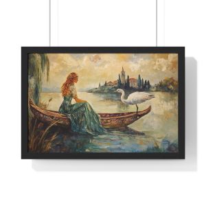 Elegant Scenic Framed Poster Art, Home Decor, Vintage Wall Art, Gift for Art Lovers, Nature Inspired Wall Decor