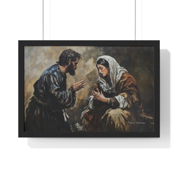 Framed Art Print - Emotional Biblical Scene, Wall Decor, Christian Home Decor, Religious Gift, Office Art