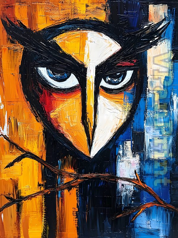 Powerful Nocturnal Owl Art Paintings