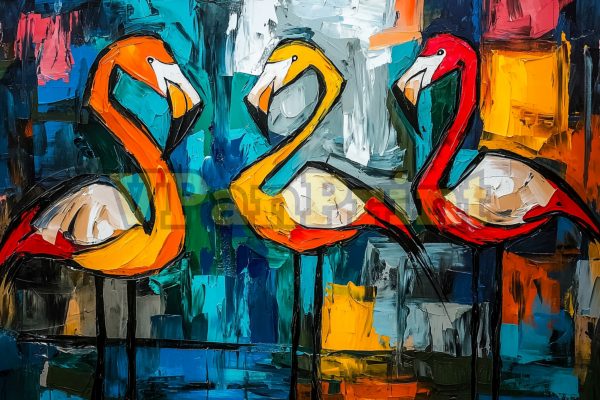 Stunning 16 Abstract Flamingo Art Prints - Image 14