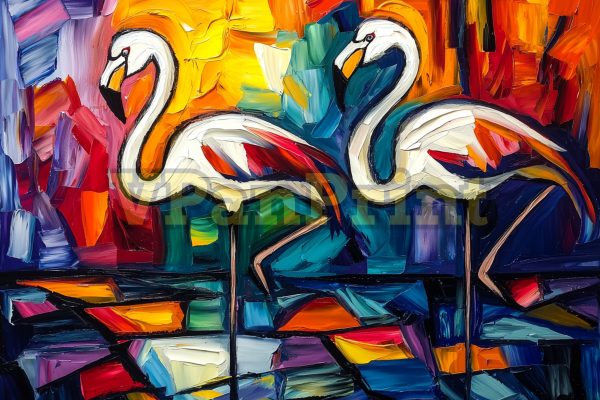 Stunning 16 Abstract Flamingo Art Prints - Image 16