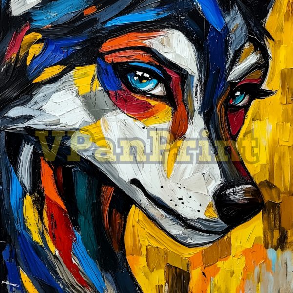 Best 20 Abstract Expressionist Wolf Art - Image 19