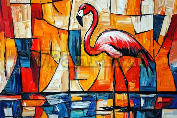 Stunning 16 Abstract Flamingo Art Prints - Image 17