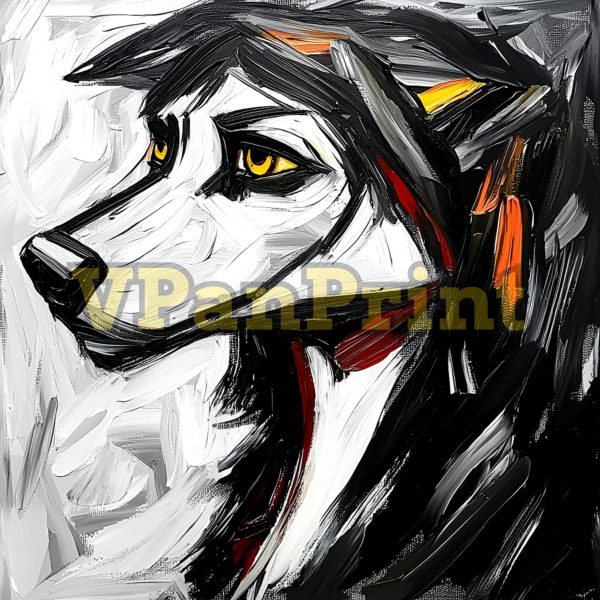 The Best 20 Abstract Expressionist Wolf Art Paintings