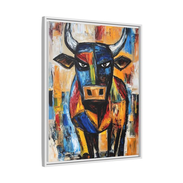 Colorful Bull Canvas Art Print, Bold Wall Decor, Modern Farmhouse Wall Art, Gift for Animal Lovers, Vibrant Home Decoration - Image 10