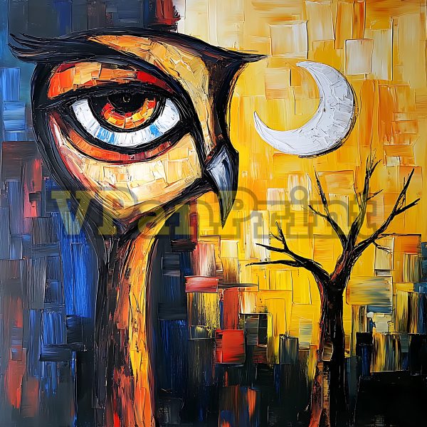 Best 20 Cyclopean Owl Art Paintings Bundle - Image 13