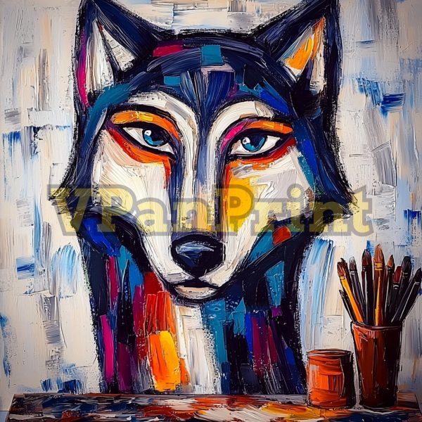 Best 20 Abstract Expressionist Wolf Art - Image 9