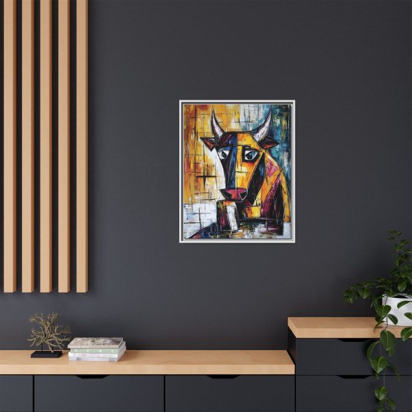 Multi-Color Framed Canvas Art, Abstract Cow Wall Decor, Modern Farmhouse Decor, Unique Gift for Animal Lovers, Living Room Art - Image 12