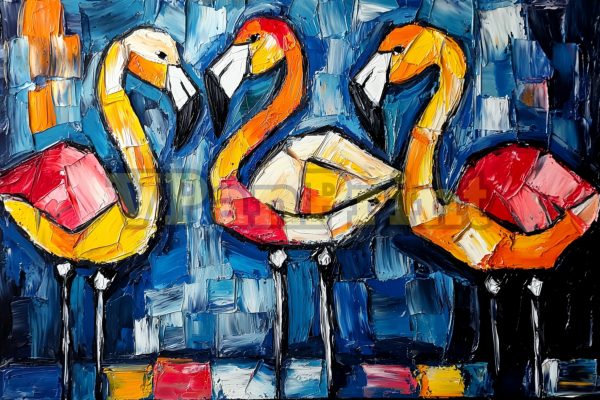 Stunning 16 Abstract Flamingo Art Prints - Image 9