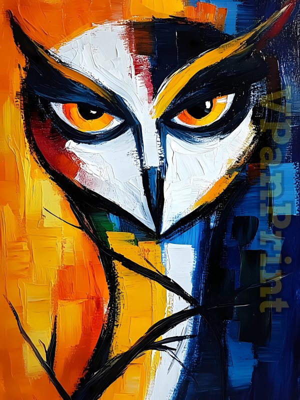 Powerful 24 Nocturnal Owl Art Paintings Bundle - Image 8