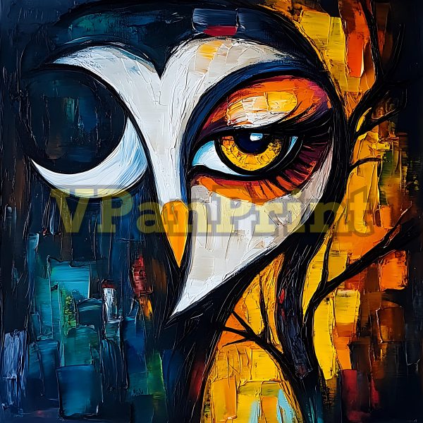 Best 20 Cyclopean Owl Art Paintings Bundle - Image 16