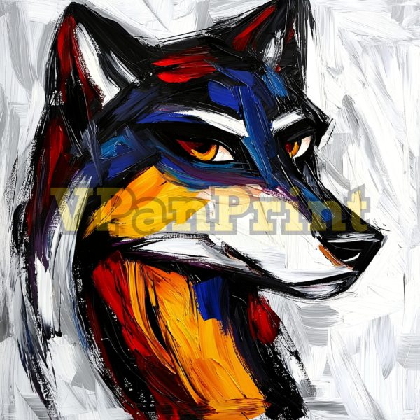 Best 20 Abstract Expressionist Wolf Art - Image 12
