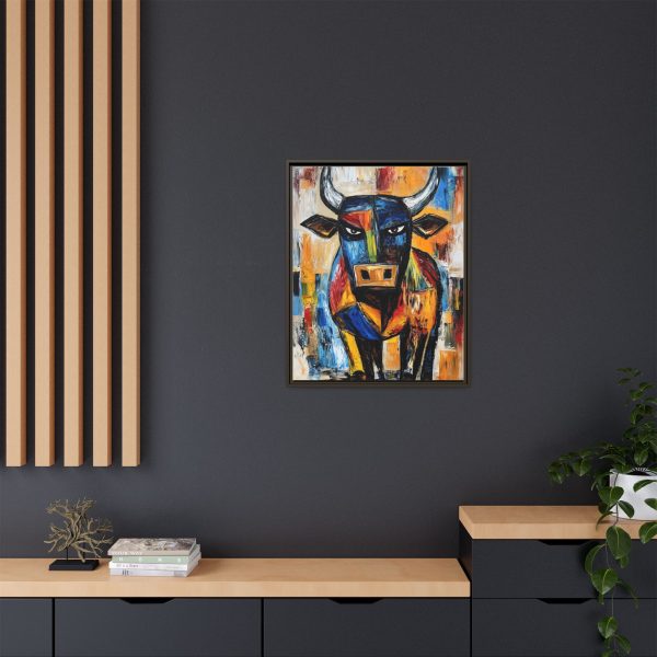Colorful Bull Canvas Art Print, Bold Wall Decor, Modern Farmhouse Wall Art, Gift for Animal Lovers, Vibrant Home Decoration - Image 8