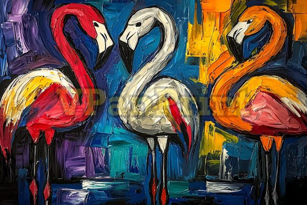 Stunning 16 Abstract Flamingo Art Prints - Image 12