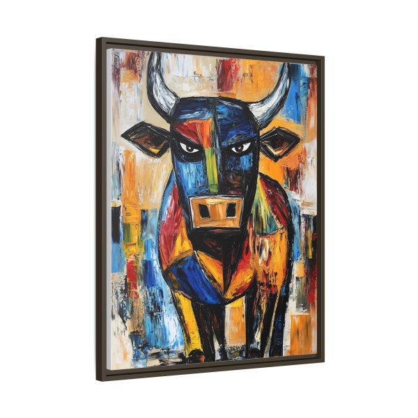 Colorful Bull Canvas Art Print, Bold Wall Decor, Modern Farmhouse Wall Art, Gift for Animal Lovers, Vibrant Home Decoration - Image 6