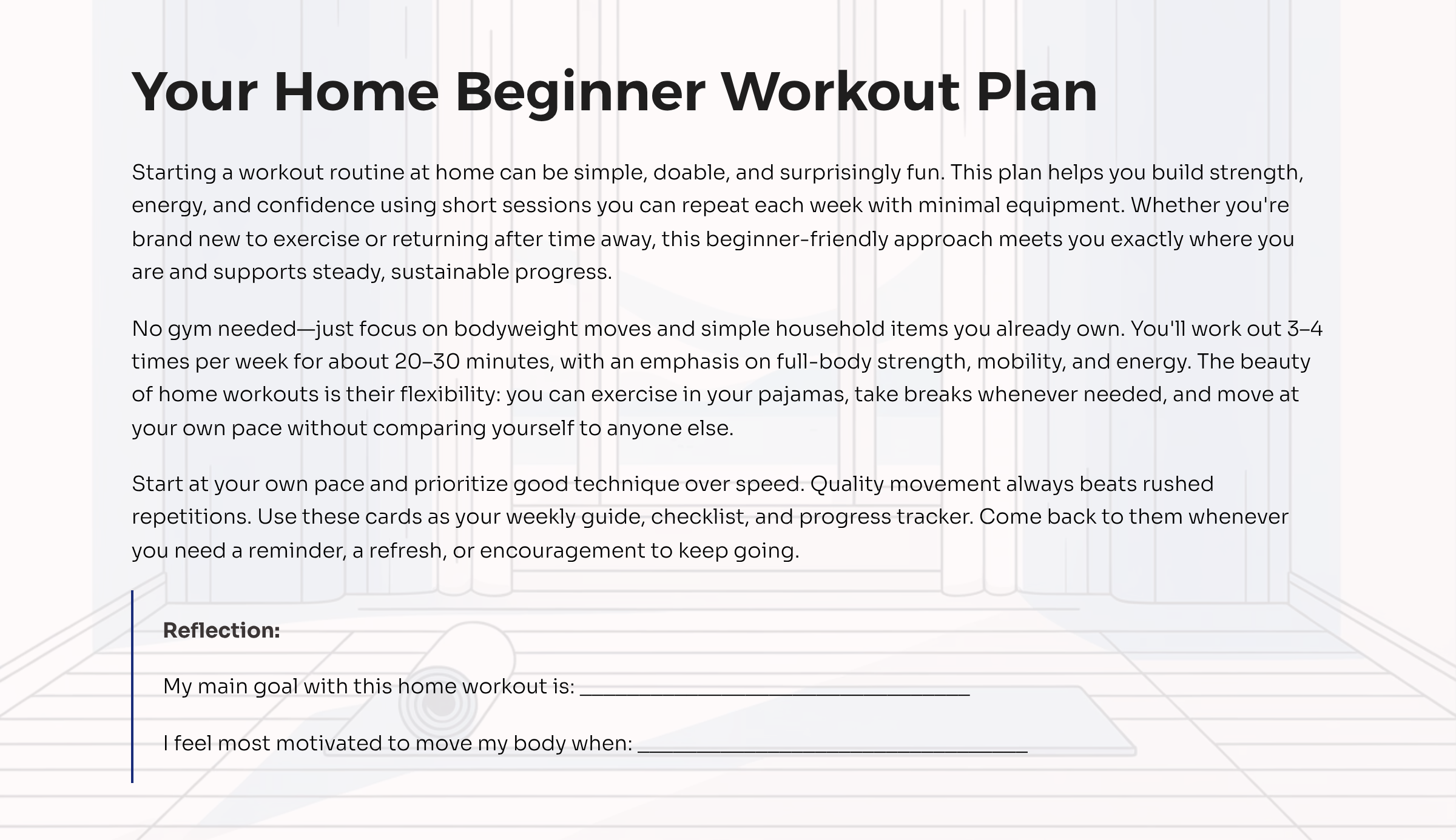1_Your-Home-Beginner-Workout-Plan Beginner Workout Plan For Home PDF Guide - Image 2