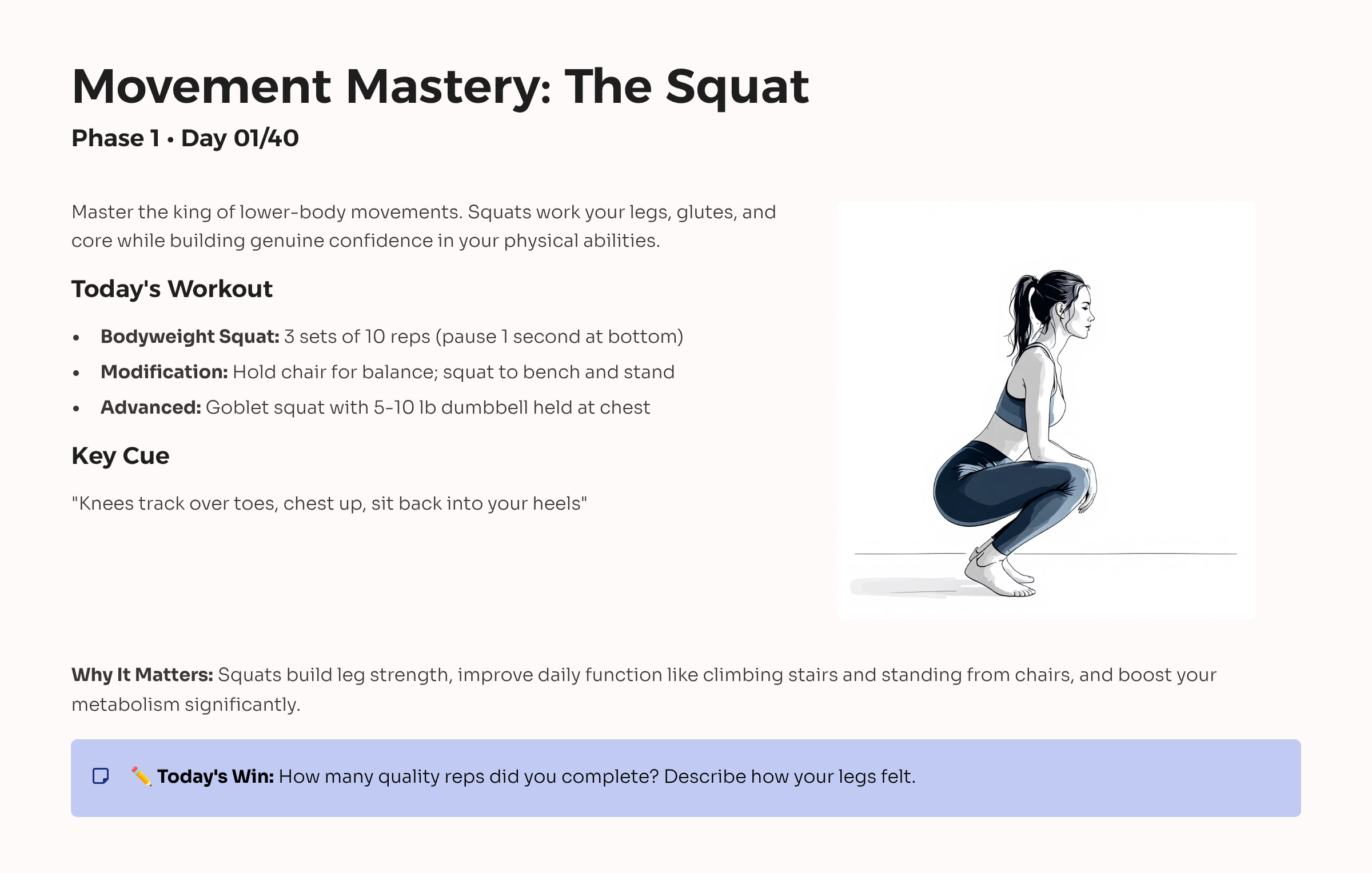 6_Movement-Mastery-The-Squat Women's Strength Training Starter PDF Guide - Image 7