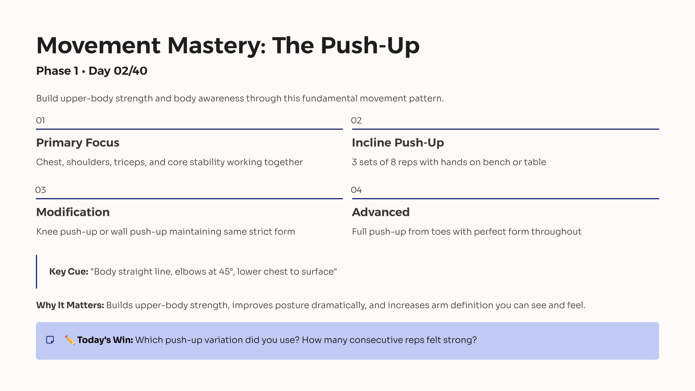 7_Movement-Mastery-The-Push-Up Women's Strength Training Starter PDF Guide - Image 8