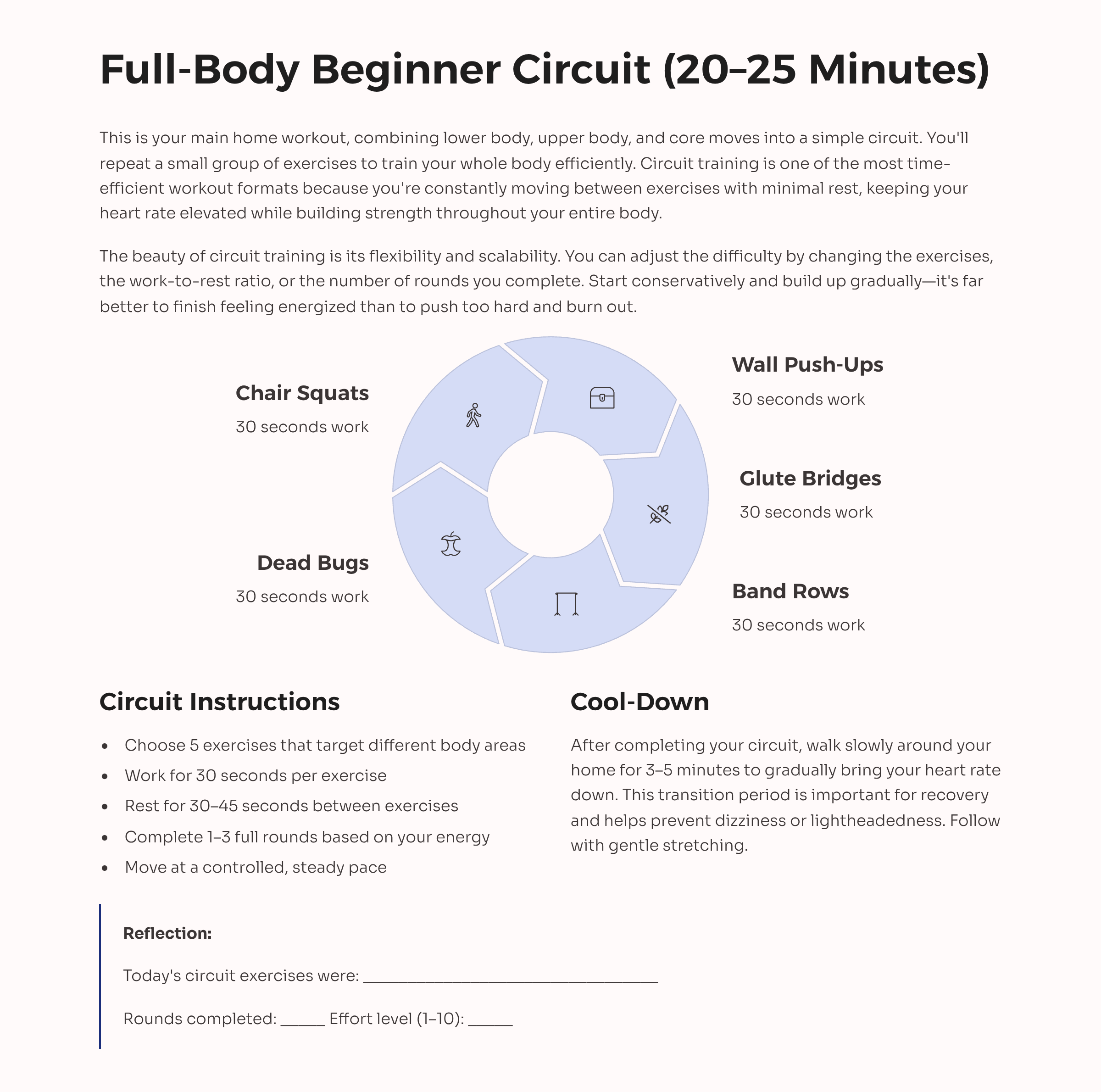 8_Full-Body-Beginner-Circuit-20-25-Minutes Beginner Workout Plan For Home PDF Guide - Image 9