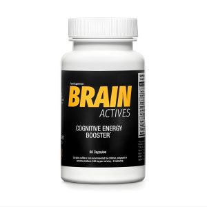 Brain Actives cognitive energy booster capsules to support focus, mental clarity, memory, and daily brain performance