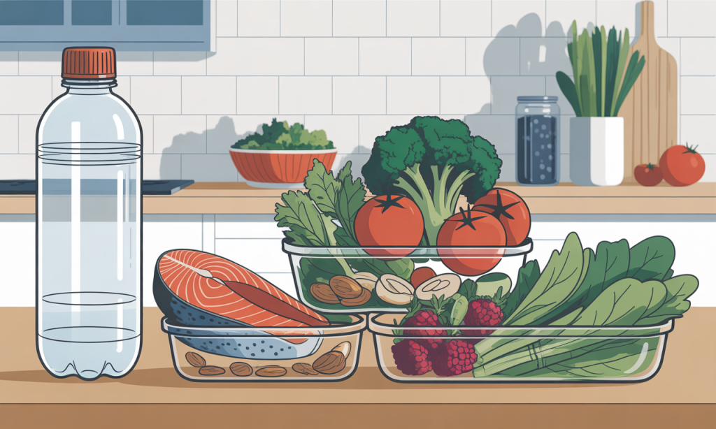 Nutritious meal prep with prostate-healthy foods supporting prostate health before 30