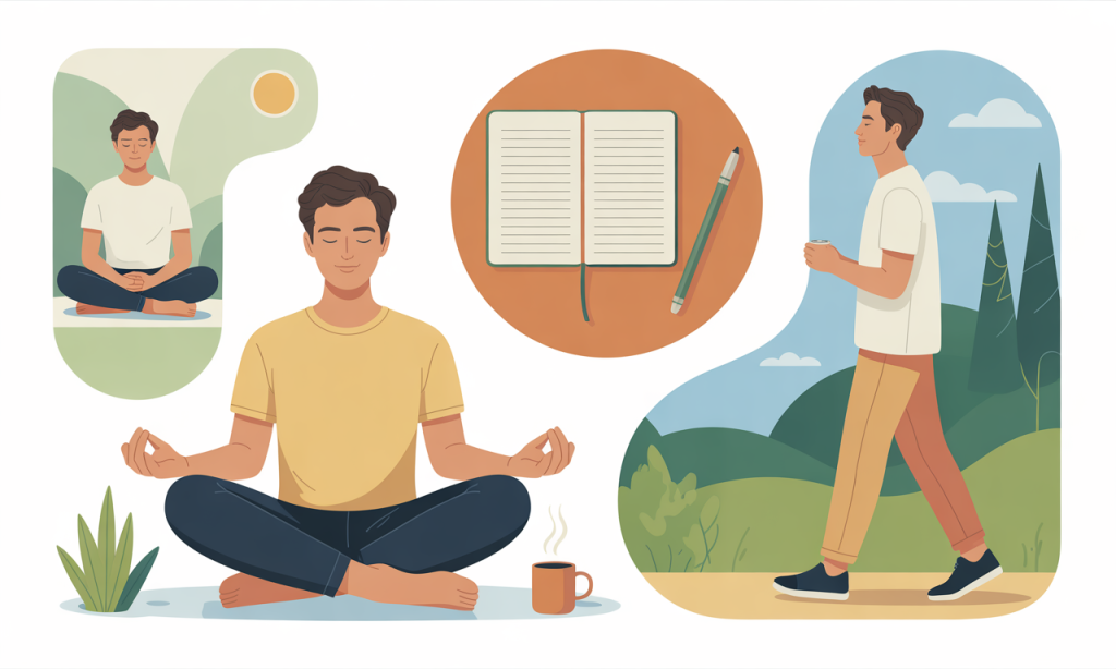 Practicing healthy stress management supporting mental resilience after job loss through mindfulness and self-compassion activities