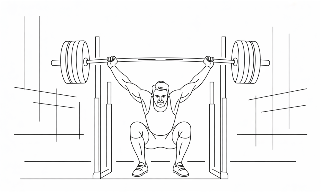 Man over 40 demonstrating resistance training technique to naturally boost hormonal health and muscle development